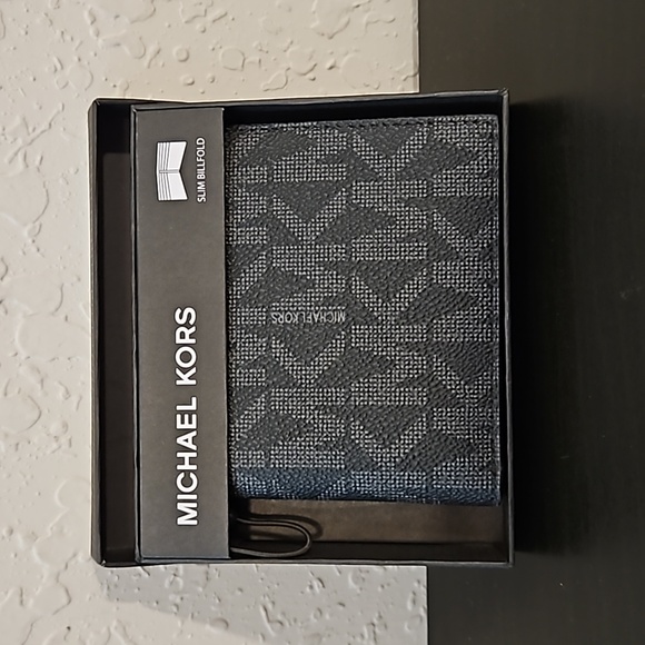 Michael Kors Jet Set Mens Slim Billfold Wallet, NWT, Black - Picture 4 of 10